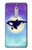 S3807 Killer Whale Orca Lune Pastel Fantaisie Etui Coque Housse pour Nokia 5