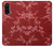 S3817 Motif de fleurs de cerisier floral rouge Etui Coque Housse pour OnePlus Nord CE 5G
