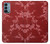 S3817 Motif de fleurs de cerisier floral rouge Etui Coque Housse pour OnePlus Nord N200 5G