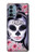 S3821 Sugar Skull Steampunk Fille Gothique Etui Coque Housse pour OnePlus Nord N200 5G