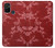 S3817 Motif de fleurs de cerisier floral rouge Etui Coque Housse pour OnePlus Nord N10 5G