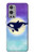 S3807 Killer Whale Orca Lune Pastel Fantaisie Etui Coque Housse pour OnePlus 9 Pro