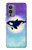 S3807 Killer Whale Orca Lune Pastel Fantaisie Etui Coque Housse pour OnePlus 9