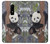 S3793 Peinture de neige mignon bébé panda Etui Coque Housse pour OnePlus 6