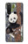 S3793 Peinture de neige mignon bébé panda Etui Coque Housse pour Sony Xperia 5 II