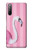 S3805 Flamant Rose Pastel Etui Coque Housse pour Sony Xperia 10 II