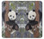 S3793 Peinture de neige mignon bébé panda Etui Coque Housse pour Sony Xperia XA1