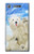 S3794 Ours polaire arctique amoureux de la peinture de phoque Etui Coque Housse pour Sony Xperia XZ1