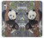 S3793 Peinture de neige mignon bébé panda Etui Coque Housse pour Sony Xperia XZ