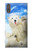 S3794 Ours polaire arctique amoureux de la peinture de phoque Etui Coque Housse pour Sony Xperia XZ