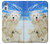 S3794 Ours polaire arctique amoureux de la peinture de phoque Etui Coque Housse pour Sony Xperia XZ