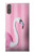 S3805 Flamant Rose Pastel Etui Coque Housse pour Sony Xperia XZ