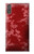 S3817 Motif de fleurs de cerisier floral rouge Etui Coque Housse pour Sony Xperia XZ
