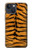 S0576 Tigre Peau Etui Coque Housse pour iPhone 13 mini