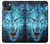 S0752 Feu bleu Loup Etui Coque Housse pour iPhone 13 mini