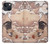 S1332 Ito Jakuchu Coq Etui Coque Housse pour iPhone 13 mini