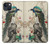 S2086 Peinture Paon Etui Coque Housse pour iPhone 13 mini