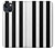 S2297 Noir et blanc rayures verticales Etui Coque Housse pour iPhone 13 mini