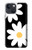 S2315 Fleurs de marguerite blanche Etui Coque Housse pour iPhone 13 mini