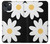S2315 Fleurs de marguerite blanche Etui Coque Housse pour iPhone 13 mini