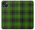 S2373 Motif vert Tartan Etui Coque Housse pour iPhone 13 mini