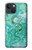 S2653 Dragon Vert Turquoise Pierre Graphique Etui Coque Housse pour iPhone 13 mini
