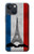 S2859 Drapeau France millésimé Tour Eiffel Etui Coque Housse pour iPhone 13 mini