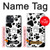 S2904 Chien d'impression de patte Etui Coque Housse pour iPhone 13 mini