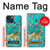 S2906 Aqua Turquoise Pierre Etui Coque Housse pour iPhone 13 mini