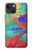 S2942 Peinture Coup de pinceau Etui Coque Housse pour iPhone 13 mini