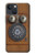 S3146 Mur Antique Retro Ligne téléphonique Etui Coque Housse pour iPhone 13 mini