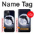 S3510 Dauphin Lune Nuit Etui Coque Housse pour iPhone 13 mini