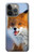 S0417 Renard Etui Coque Housse pour iPhone 13 Pro Max