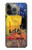 S0929 Van Gogh Café Terrasse Etui Coque Housse pour iPhone 13 Pro Max