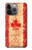 S1603 Drapeau du Canada Vieux Millésime Etui Coque Housse pour iPhone 13 Pro Max
