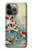 S1654 Carpe Koï poisson Peinture Art Etui Coque Housse pour iPhone 13 Pro Max