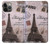 S2211 Carte postale de Paris Tour Eiffel Etui Coque Housse pour iPhone 13 Pro Max