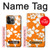 S2245 Hawai Hibiscus Motif orange Etui Coque Housse pour iPhone 13 Pro Max