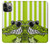 S2323 Crocodile vert drôle d'alligator Etui Coque Housse pour iPhone 13 Pro Max