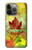 S2523 Canada Feuille d'érable d'automne Etui Coque Housse pour iPhone 13 Pro Max