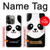S2662 Panda mignon Dessin animé Etui Coque Housse pour iPhone 13 Pro Max