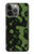 S2877 Vert Serpent Imprimé graphique Peau Etui Coque Housse pour iPhone 13 Pro Max