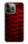 S2879 Rouge Arowana écailles de poisson Etui Coque Housse pour iPhone 13 Pro Max