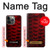 S2879 Rouge Arowana écailles de poisson Etui Coque Housse pour iPhone 13 Pro Max