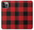 S2931 Rouge Buffle motif de vérification Etui Coque Housse pour iPhone 13 Pro Max