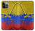 S3306 Colombie Drapeau de football graphique Millésime Etui Coque Housse pour iPhone 13 Pro Max