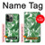 S3457 Papier Palm Monstera Etui Coque Housse pour iPhone 13 Pro Max