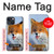 S0417 Renard Etui Coque Housse pour iPhone 13