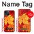 S0479 feuille d'érable Etui Coque Housse pour iPhone 13
