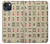 S0802 Mahjong Etui Coque Housse pour iPhone 13